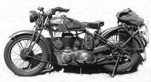 BSA M20. Motos de la Segunda Guerra Mundial