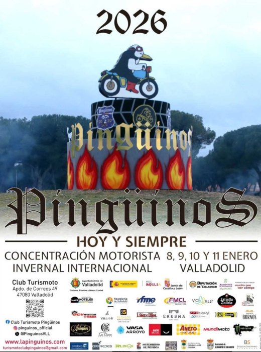 Cartel Pingüinos 2026 elmotoblog.es